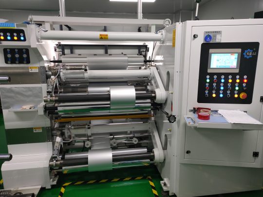slitting machine for blister foils